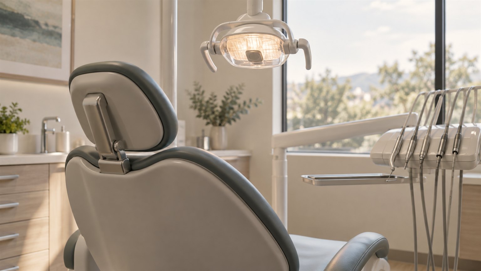 A dental exam room